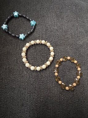 Handmade girls 3 piece bracelet set